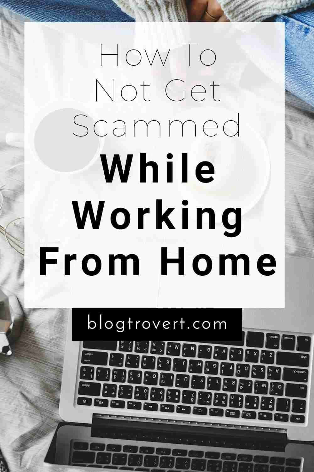 Work from home job scams