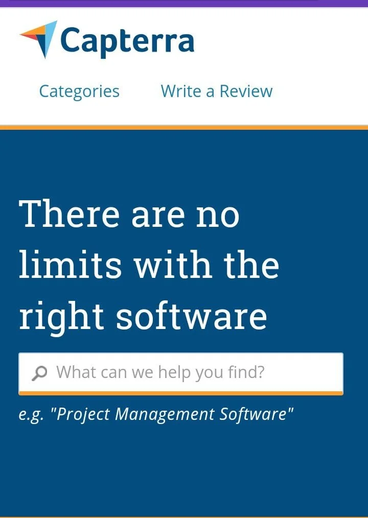 Capterra reviews; earn upto $150 reviewing the products you use 3 capterra homepage