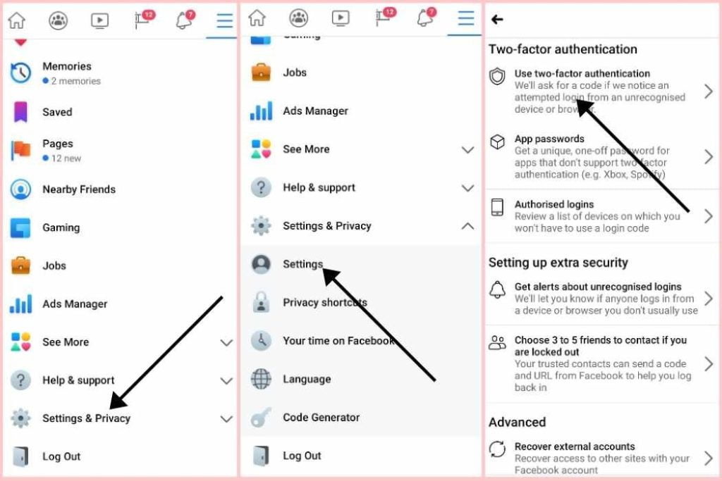 how to protect your social media accounts from hackers with Facebook 2FA.