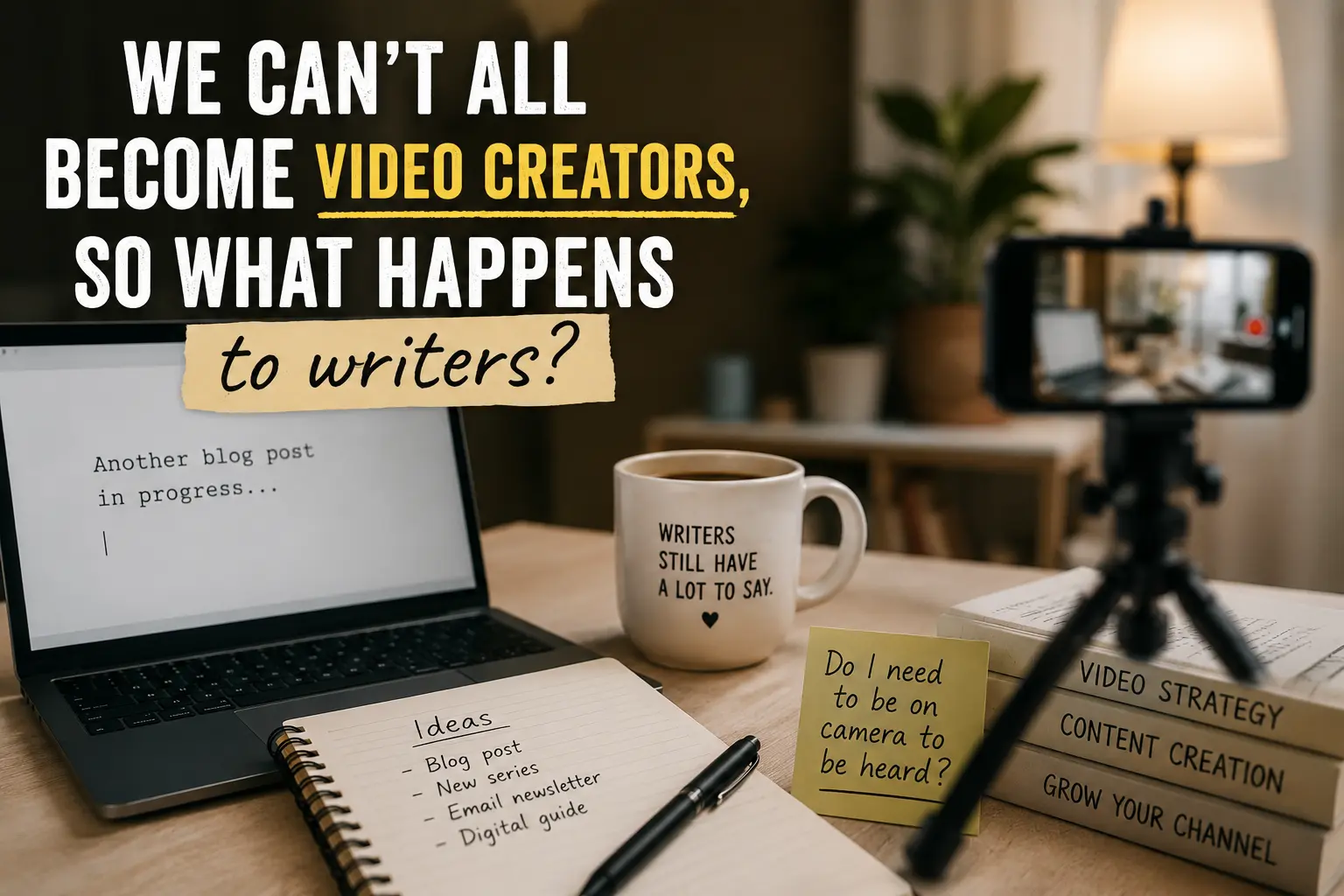 We Can’t All Become Video Creators, So What Happens to Writers?
